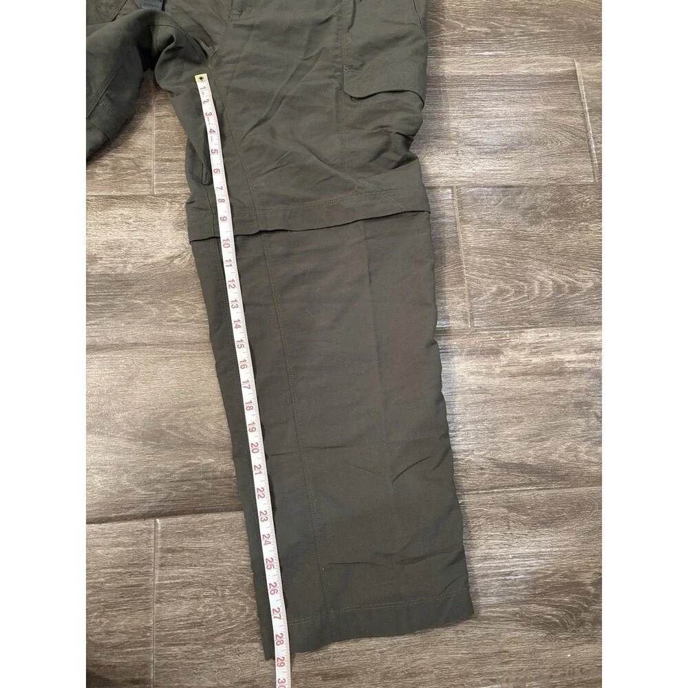 The North Face Pants Mens XL Convertible‎ Hiking Zipper To Shorts Belted Logo